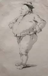 Karikatuur van een mens